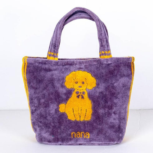 バッグ 横浜ナナ 湘南ナナ NANA ちょこバッグ プードル柄 グレーイエロー nn-tyk8-E